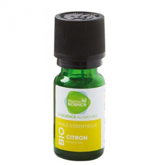 Pharmascience citron bio huile essentielle 10ml Pharmascience citron bio huile essentielle 10ml