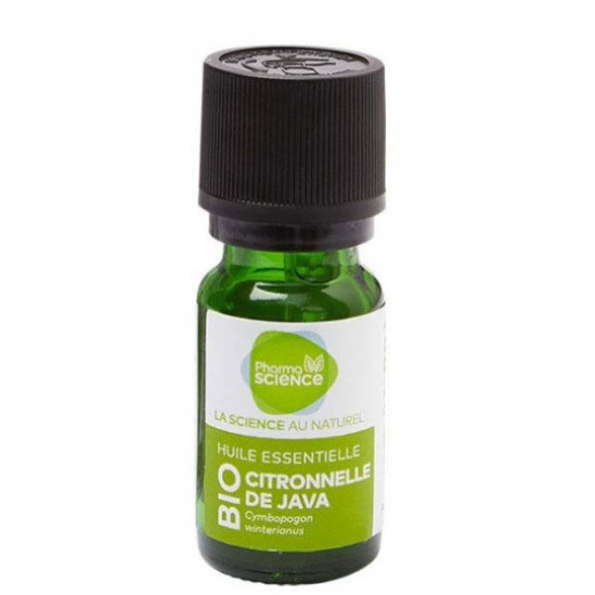 Pharmascience citronnelle de java bio huile essentielle 10ml Pharmascience citronnelle de java bio huile essentielle 10ml