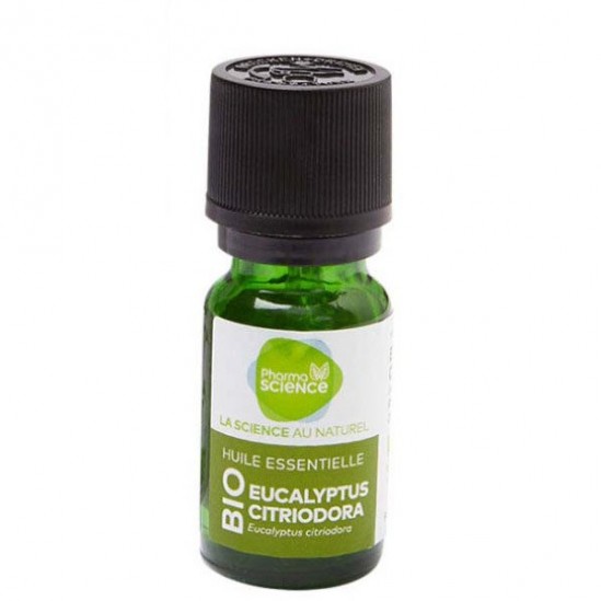 Pharmascience eucalyptus citriodora bio huile essentielle 10ml Pharmascience eucalyptus citriodora bio huile essentielle 10ml
