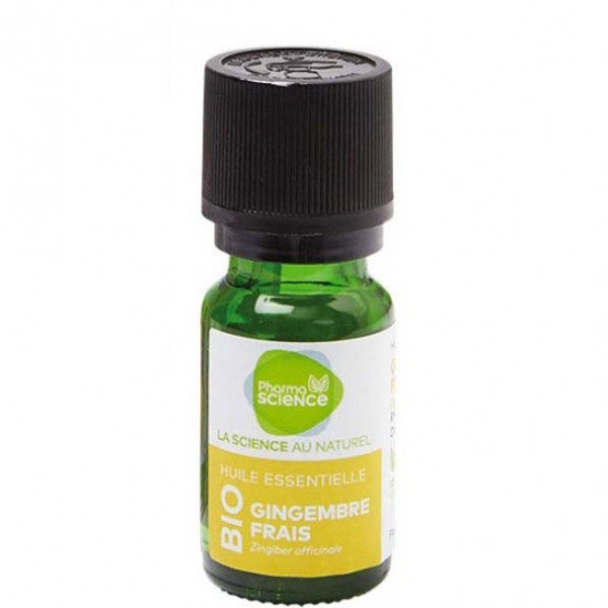 Pharmascience gingembre frais bio huile essentielle 5ml Pharmascience gingembre frais bio huile essentielle 5ml
