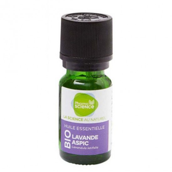 Pharmascience lavande aspic bio huile essentielle 10ml Pharmascience lavande aspic bio huile essentielle 10ml