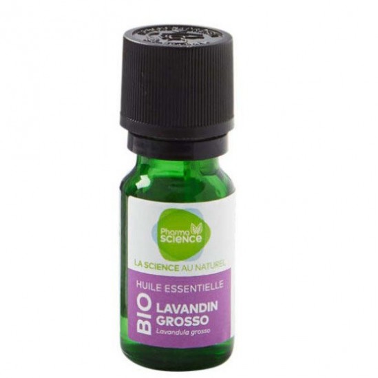 Pharmascience lavandin grosso bio huile essentielle 10ml Pharmascience lavandin grosso bio huile essentielle 10ml