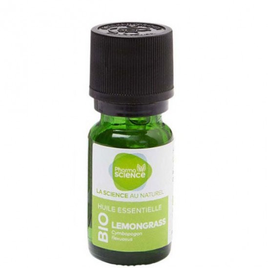 Pharmascience lemongrass bio huile essentielle 10ml Pharmascience lemongrass bio huile essentielle 10ml