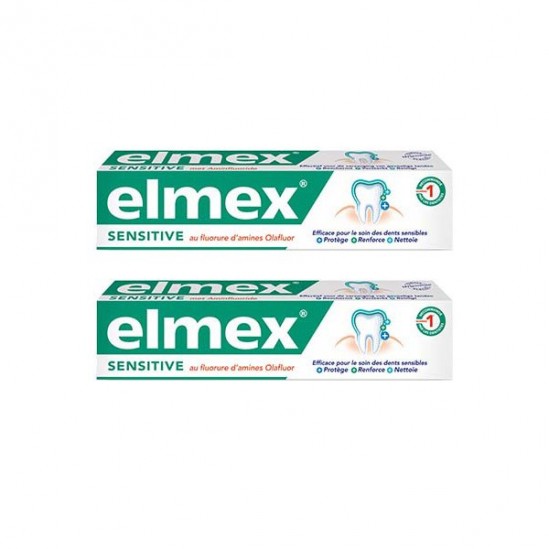 Elmex sensitive dentifrice 2 x 75ml Elmex sensitive dentifrice 2 x 75ml