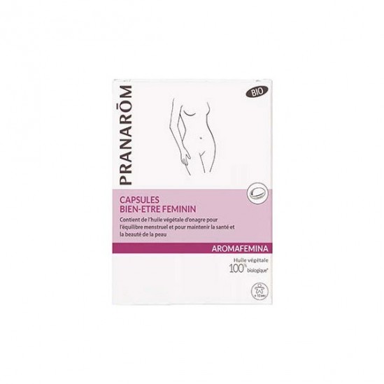 Pranarôm aromafemina capsules confort voies urinaires boîte de 30 Pranarôm aromafemina capsules confort voies urinaires boîte de 30