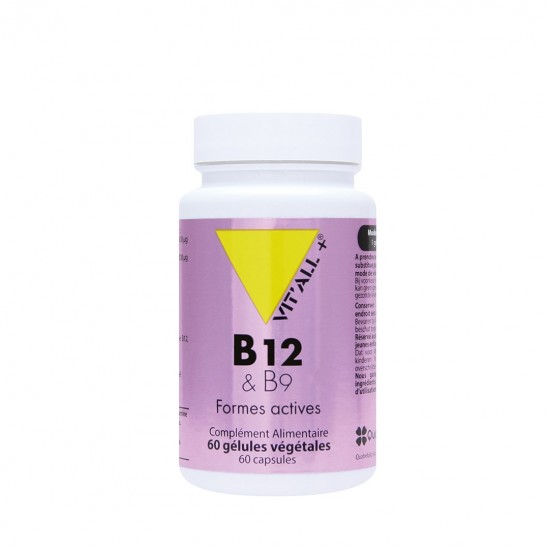 Vitall+ vitamines b12&b9 60 gélules Vitall+ vitamines b12&b9 60 gélules