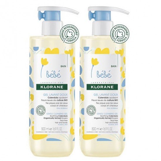 Klorane bébé gel lavant doux 500mlx2 Klorane bébé gel lavant doux 500mlx2