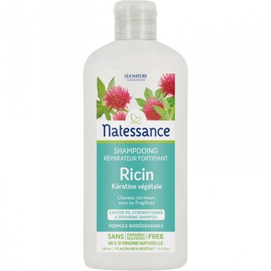 Natessance Shampooing Réparateur Fortifiant Ricin 250 ml Natessance Shampooing Réparateur Fortifiant Ricin 250 ml