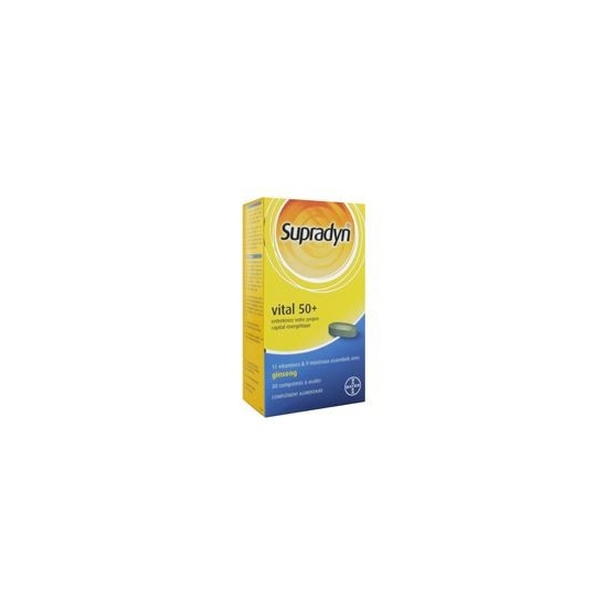 Supradyn vital 50+ vitamines minéraux et ginseng 30 comprimés