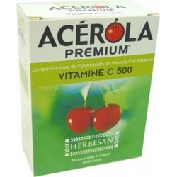 Herbesan acérola premium vitamine c 500 30 comprimés