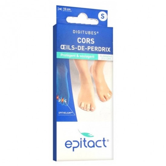 Epitact digitubes cors oeils-de-perdrix taille S x1 Epitact digitubes cors oeils-de-perdrix taille S x1