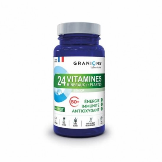 Granions 24 vitamines minéraux et plantes 90 comprimés Granions 24 vitamines minéraux et plantes 90 comprimés