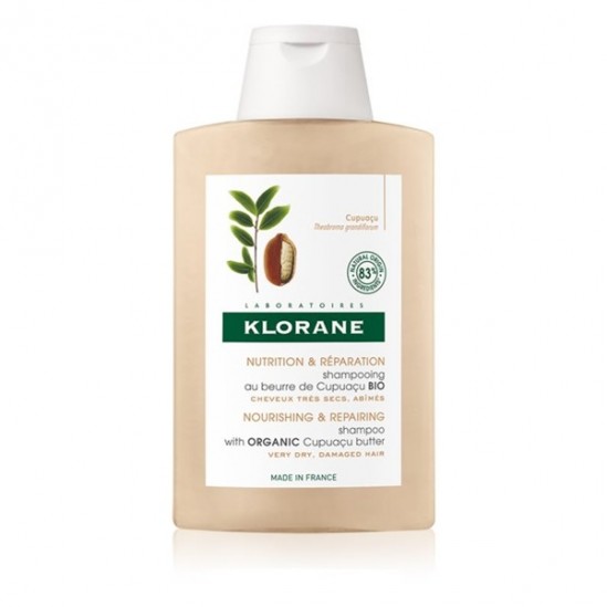 Klorane shampooing au beurre de cupuaçu bio 200ml Klorane shampooing au beurre de cupuaçu bio 200ml
