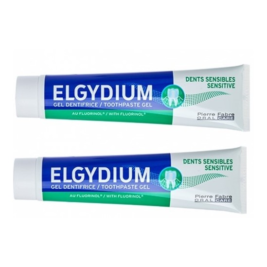 Elgydium dentifrice sensitive 75ml lot 2 Elgydium dentifrice sensitive 75ml lot 2