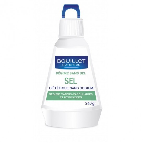 Bouillet nutrition sel diététique sans sodium 240g Bouillet nutrition sel diététique sans sodium 240g