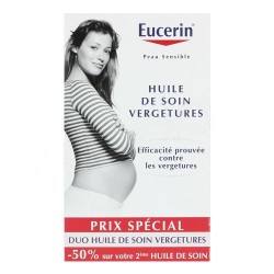 Eucerin huile de soin vergetures offre 125ml X2