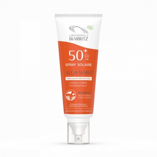 Biarritz spray solaire spf50+ bio 100ml Biarritz spray solaire spf50+ bio 100ml