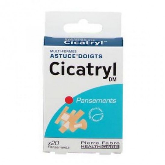 Cicatryl Astuce doigts - 20 pansements multi-formes Cicatryl Astuce doigts - 20 pansements multi-formes