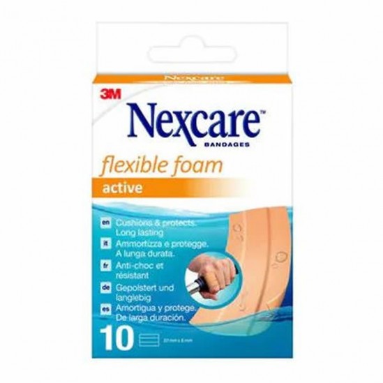 3M nexcare flexible foam bandages 6x10cm 10 bandes par paquet 3M nexcare flexible foam bandages 6x10cm 10 bandes par paquet