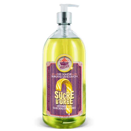 Les petits bains de provence gel douche sucre d'orge 1l Les petits bains de provence gel douche sucre d'orge 1l