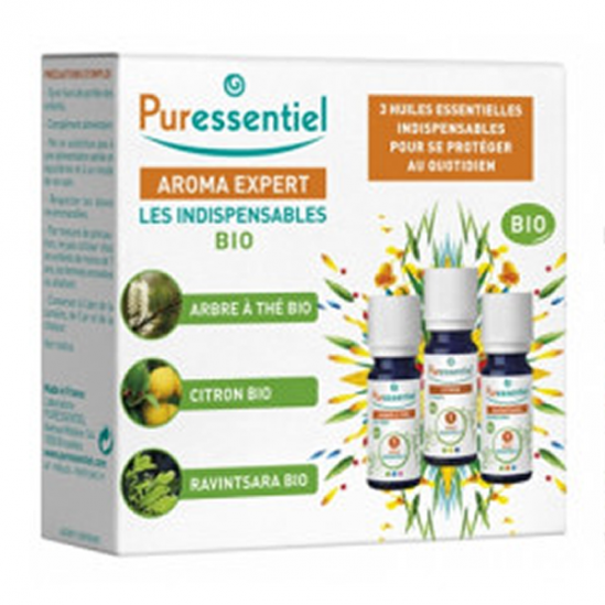 Puressentiel coffret 3 huiles essentielles indispensables Puressentiel coffret 3 huiles essentielles indispensables