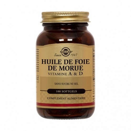 SOLGAR HUILE FOIE MORUE 100 GELS SOLGAR HUILE FOIE MORUE 100 GELS