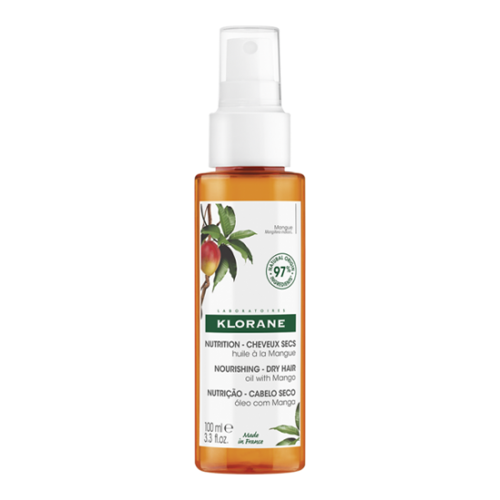 Klorane huile nutrition à la mangue 100ml Klorane huile nutrition à la mangue 100ml