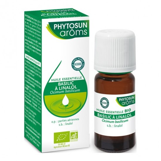 Phytosun arôms huile essentielle basilic à linalol bio 5ml Phytosun arôms huile essentielle basilic à linalol bio 5ml