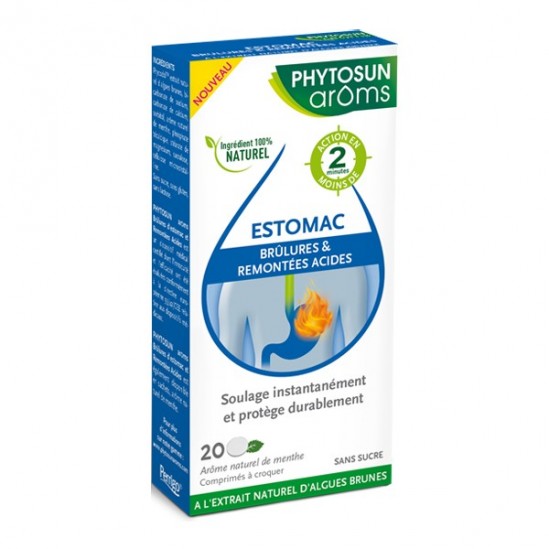 Phytosun arôms brûlures d'estomac & remontées acides 20 comprimés