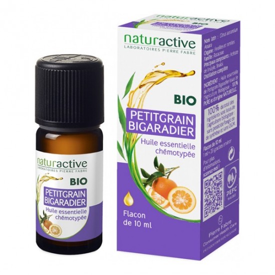 Naturactive petitgrain bigaradier huile essentielle bio 10ml Naturactive petitgrain bigaradier huile essentielle bio 10ml