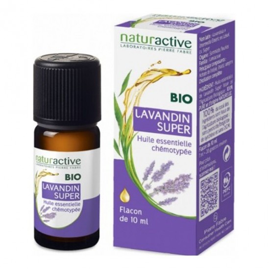 Naturactive lavandin super huile essentielle bio flacon 10ml Naturactive lavandin super huile essentielle bio flacon 10ml