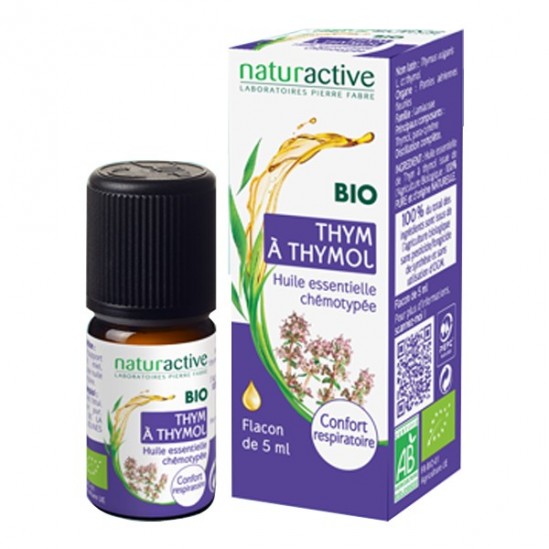 Naturactive thym à thymol huile essentielle bio 5ml Naturactive thym à thymol huile essentielle bio 5ml