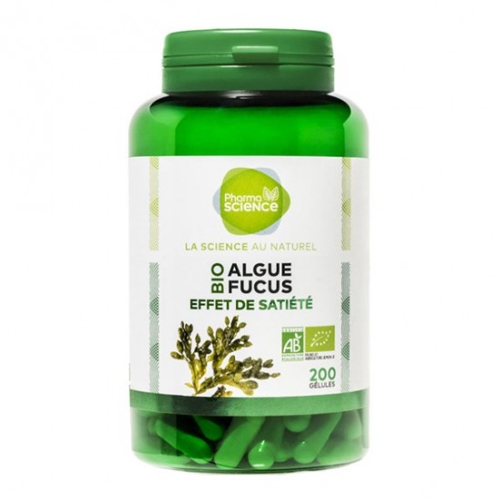 Pharmascience algue fucus effet de satiété bio 200 gélules Pharmascience algue fucus effet de satiété bio 200 gélules