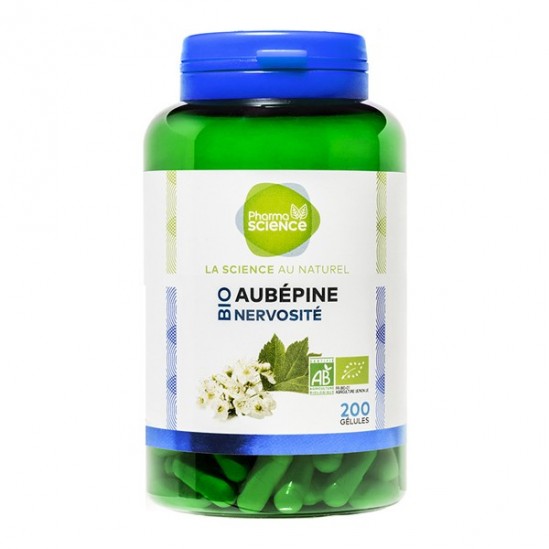Pharmascience aubépine bio nervosité 200 gélules Pharmascience aubépine bio nervosité 200 gélules