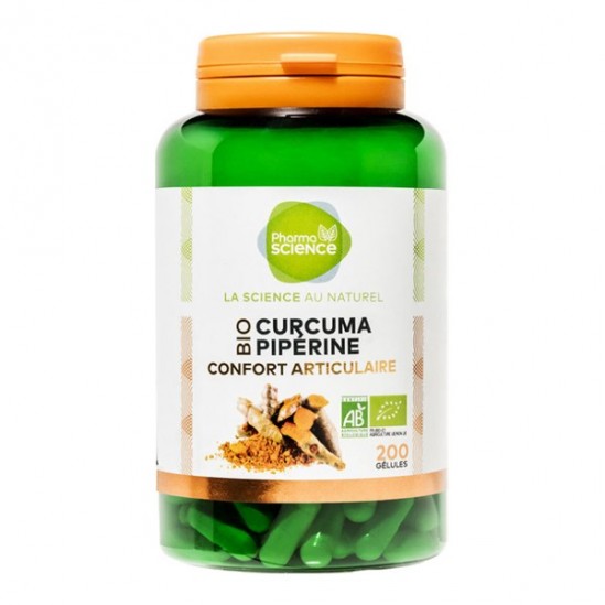 Pharmascience curcuma pipérine confort articulaire 200 gélules Pharmascience curcuma pipérine confort articulaire 200 gélules