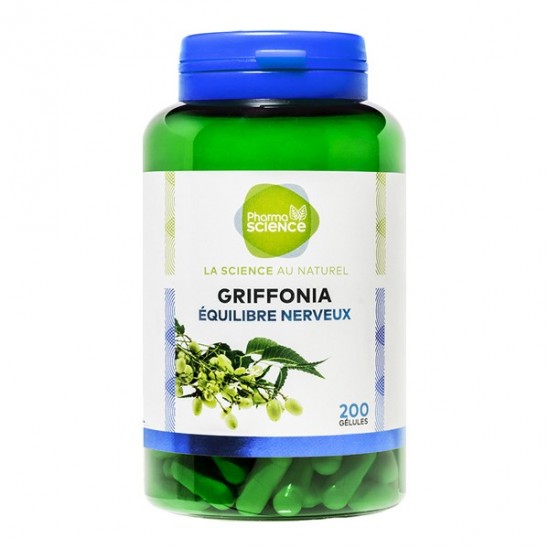 Pharmascience griffonia équilibre nerveux 200 gélules Pharmascience griffonia équilibre nerveux 200 gélules
