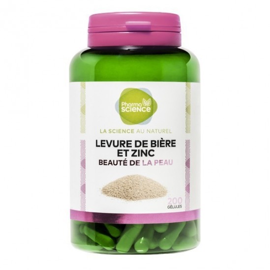 Pharmascience levure de bière & zinc 200 gélules Pharmascience levure de bière & zinc 200 gélules