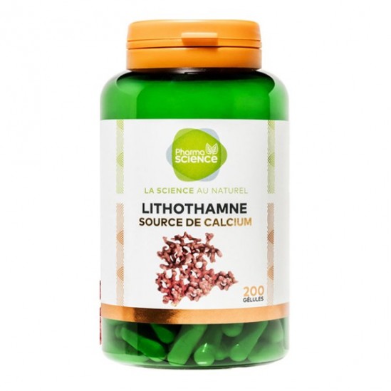 Pharmascience lithothamne source de calcium 200 gélules Pharmascience lithothamne source de calcium 200 gélules