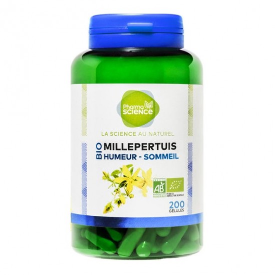 Pharmascience millepertuis bio humeur - sommeil 200 gélules Pharmascience millepertuis bio humeur - sommeil 200 gélules