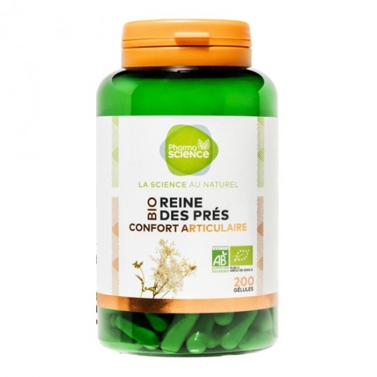 Pharmascience reine des prés bio confort articulaire 200 gélules Pharmascience reine des prés bio confort articulaire 200 gélules