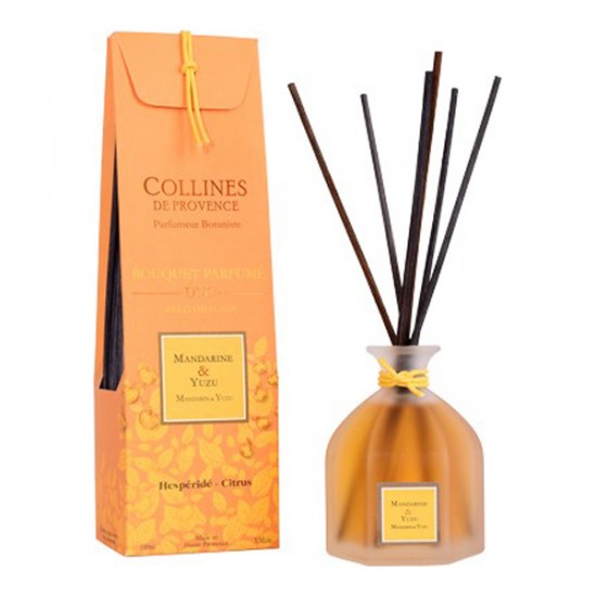 Collines de provence bouquet parfumé duo mandarine & yuzu 100ml Collines de provence bouquet parfumé duo mandarine & yuzu 100ml