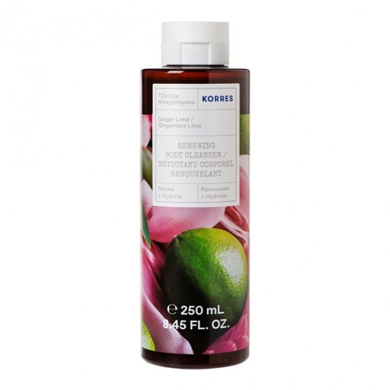 Korres gingembre lime nettoyant corporel renouvelant 250ml Korres gingembre lime nettoyant corporel renouvelant 250ml
