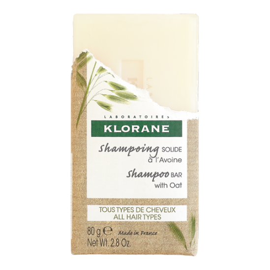 Klorane shampoing solide à l'avoine 80g Klorane shampoing solide à l'avoine 80g