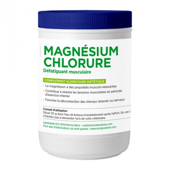 Esc laboratoire magnésium chlorure défatiguant musculaire cheval 700g Esc laboratoire magnésium chlorure défatiguant musculaire cheval 700g