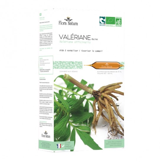 Flora natura valériane bio 20 ampoules Flora natura valériane bio 20 ampoules