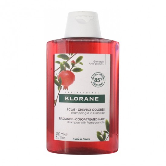 Klorane shampoing à la grenade 200ml Klorane shampoing à la grenade 200ml