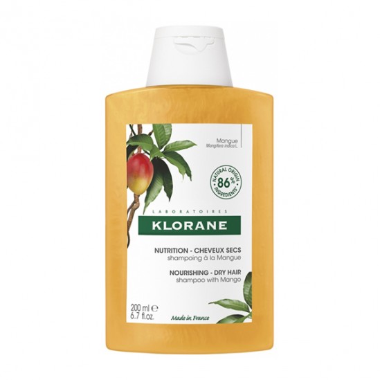 Klorane shampoing mangue nutrition cheveux secs 200ml Klorane shampoing mangue nutrition cheveux secs 200ml