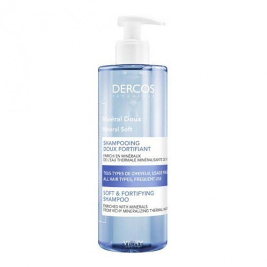 Vichy dercos shampooing minéral doux fortifiant 400ml Vichy dercos shampooing minéral doux fortifiant 400ml