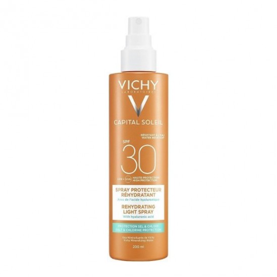 Vichy capital soleil spray protecteur réhydratant spf30 200ml Vichy capital soleil spray protecteur réhydratant spf30 200ml