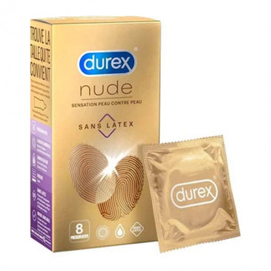 Durex nude sans latex 8 préservatifs Durex nude sans latex 8 préservatifs